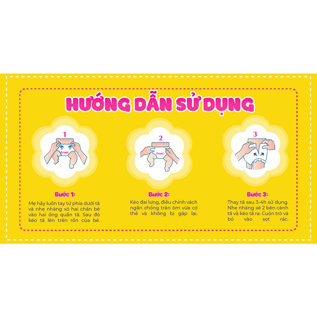 [HOT] 6 Gói Tã Quần Em Bé Pep.up - Size XXL (16 Miếng/Gói)  cho bé từ 15 đến 25kg