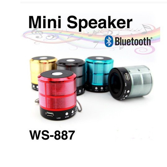 (SIÊU GIẢM GIÁ)  Loa Bluetooth mini USB Thẻ Nhớ Wster WS-887 -Dc2468