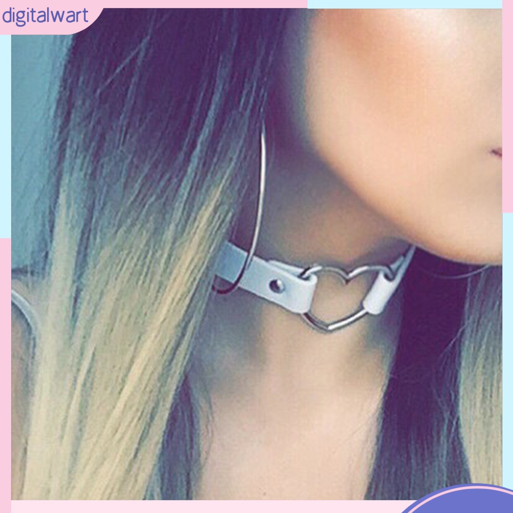 Vòng Cổ Choker Thiết Kế Hợp Kim Phối Da Giả Phong Cách Punk Thời Trang Cho Phụ Nữ