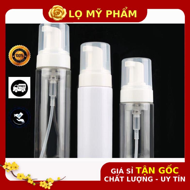 Chai Chiết Mĩ Phẩm ❤ GIÁ TỐT NHẤT ❤ Chai xịt giọt tạo bọt 30ml,50ml,100ml,150ml đựng sữa rửa mặt, sữa tắm .
