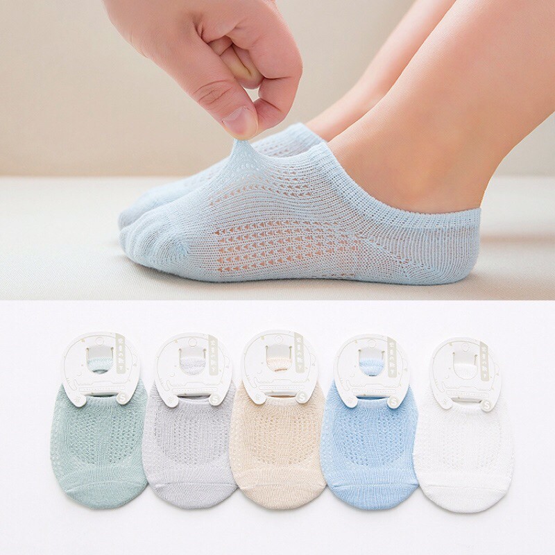 Tất trẻ em - Tất lưới Cotton mềm mại, thoáng khí cho bé sơ sinh đến 3 tuổi