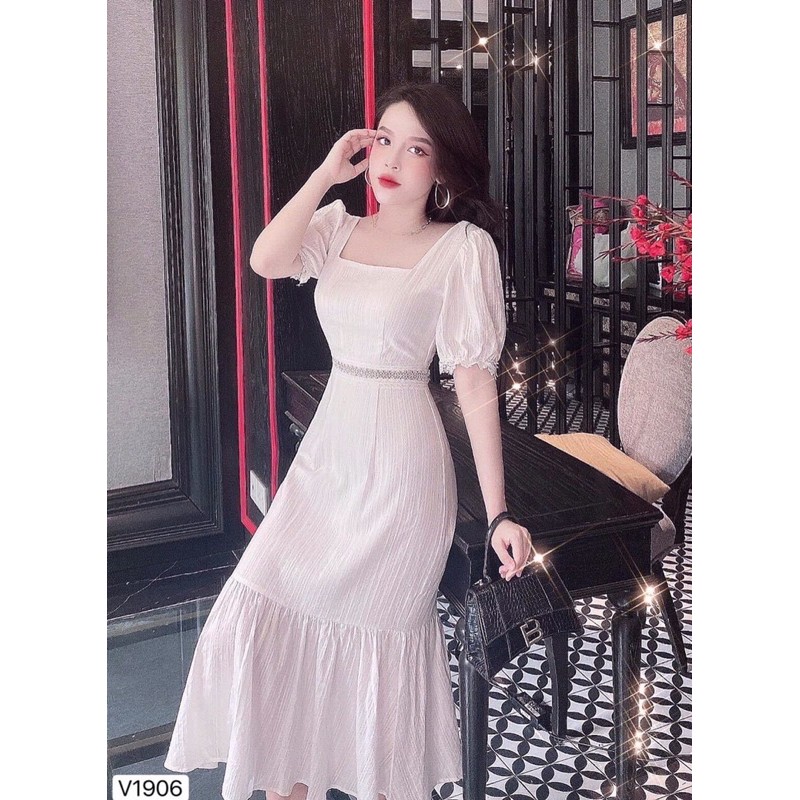 Váy phối ren đuôi cá