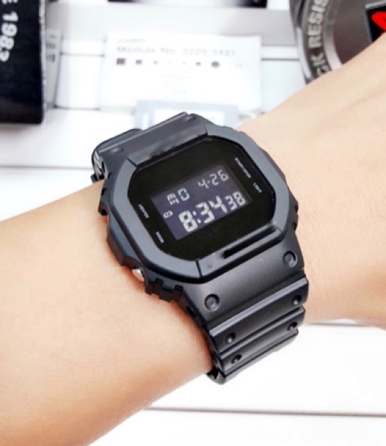 Đồng hồ thể thao nam nữ GS 5600 full black | BigBuy360 - bigbuy360.vn
