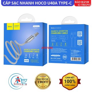 Cáp Sạc Từ Nam Châm Hoco U40A Type C 1m Chính Hãng