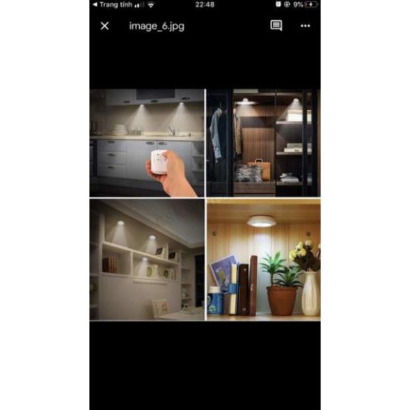 Đèn LED dán tường có điều khiển từ xa, hẹn giờ tiện lợi-Bộ 3 bóng đèn kèm điều khiển