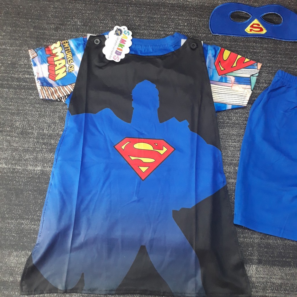 Quần áo trẻ em bé trai siêu nhân cotton Herokids SUP2010