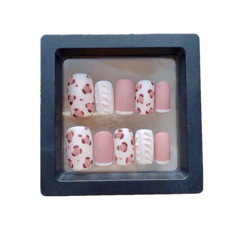 Bộ 12 móng giả họa tiết dễ thương - Nail box họa tiết nổi 3D siêu xinh