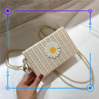 Túi cói vuông đi biển nhỏ xinh