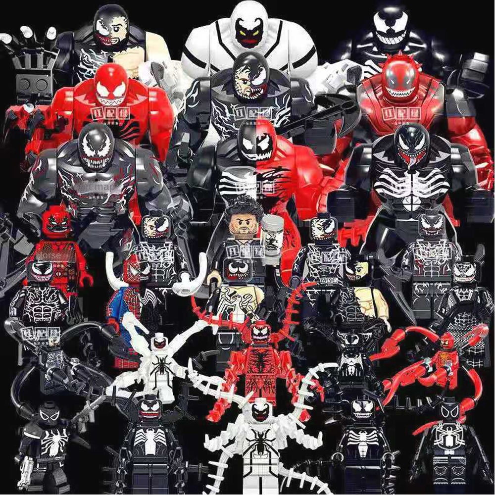 Mô Hình Lắp Ráp Lego Nhân Vật Marvel Venom Deadpool Mini