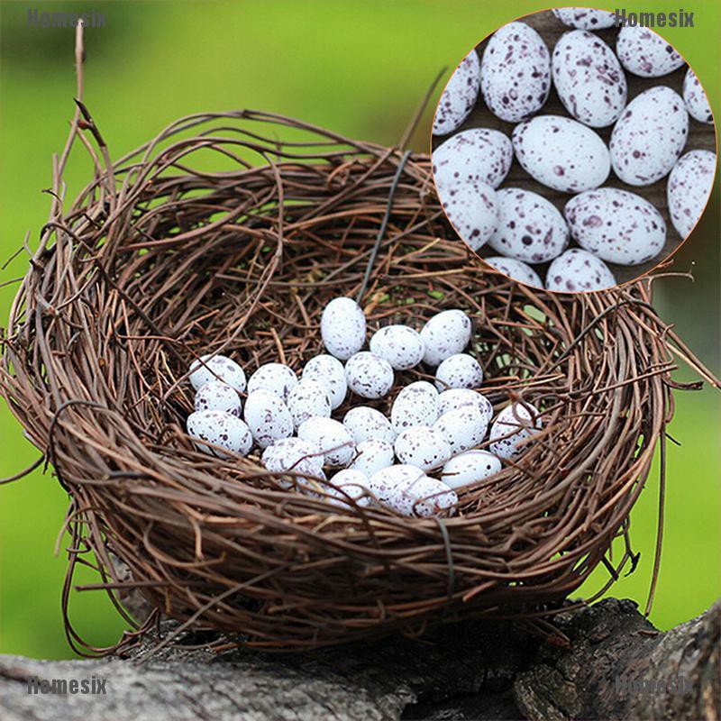 [HoMSI] Dollhouse Miniature Decorative Bird Nest With Eggs Mini Accessories hot SUU