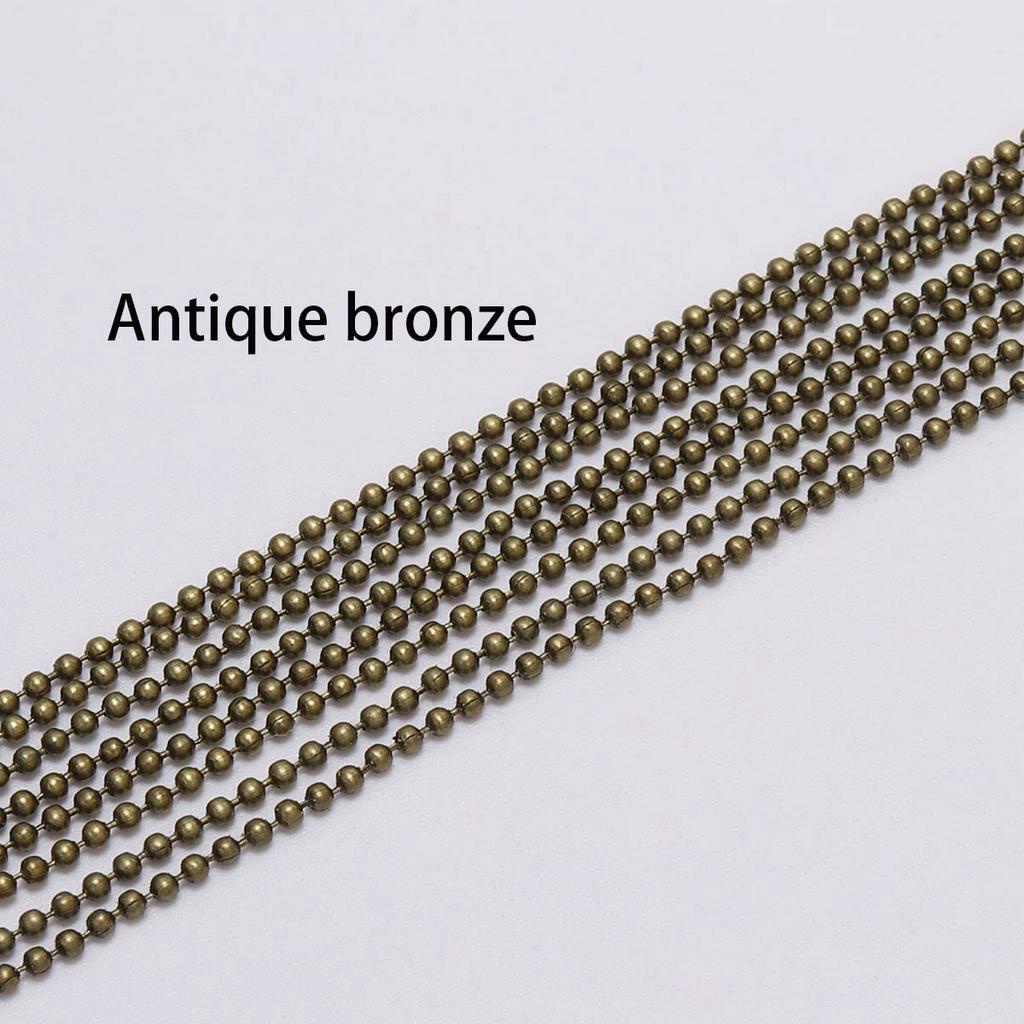 St.kunkka Dây chuỗi hạt tròn dài 10m kích thước 1.2 mm 1.5mm 2mm dùng làm trang sức thủ công