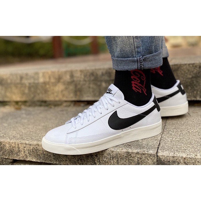 [CHÍNH HÃNG] Giày thể thao NIKE BLAZER LOW LEATHER WHITE / BLACK