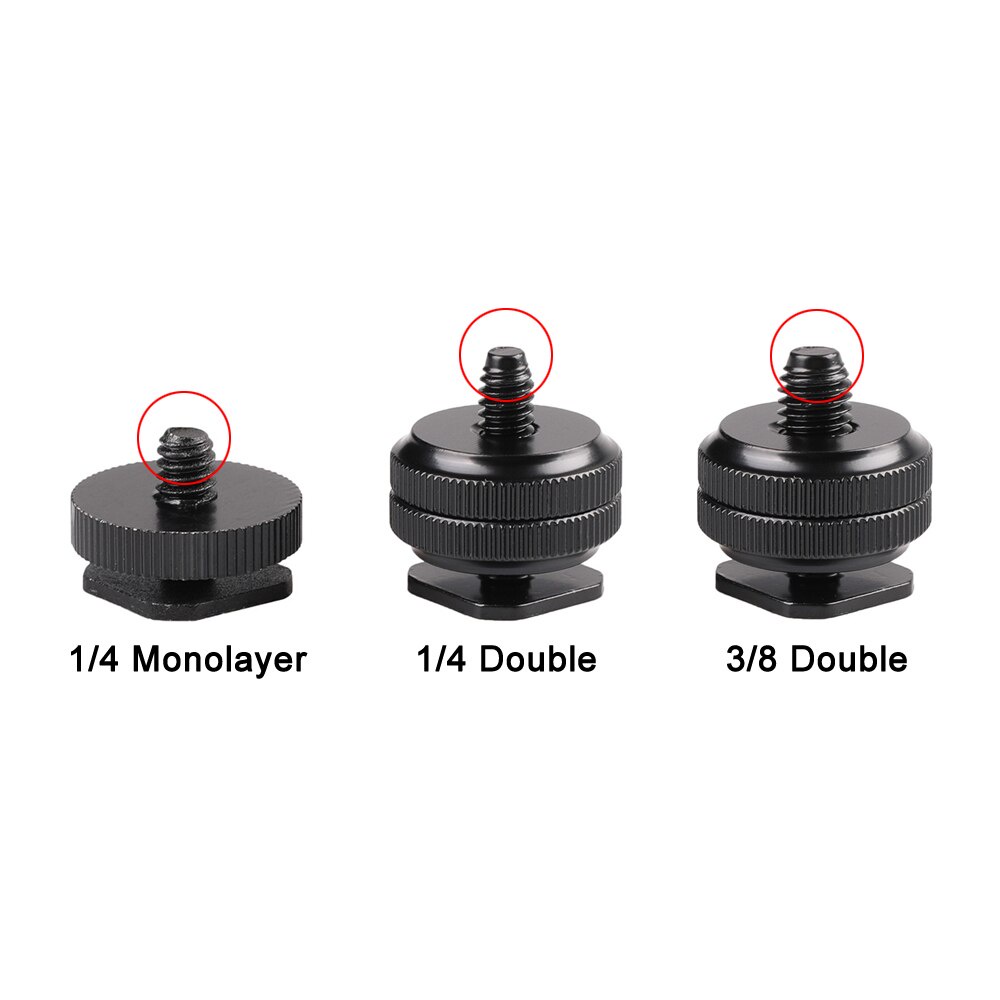 Ngàm Giá Đỡ Kim Loại 1/4 Cho Máy Ảnh DSLR Canon Sony Nikon GoPro Hero