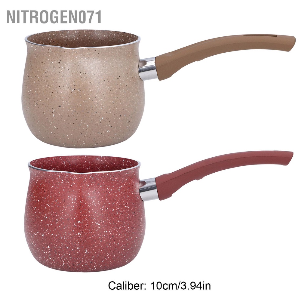 Nồi mini đun sữa cà phê có tay cầm chống tràn tiện dụng - không dính chống đóng cặn để nấu ăn Nitrogen071