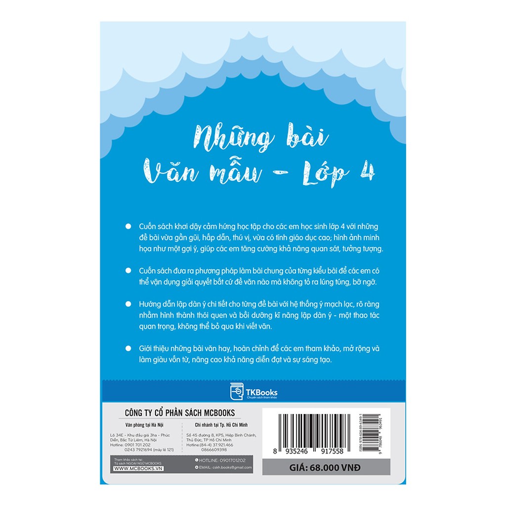 Sách - Những bài văn mẫu lớp 4 giá mới