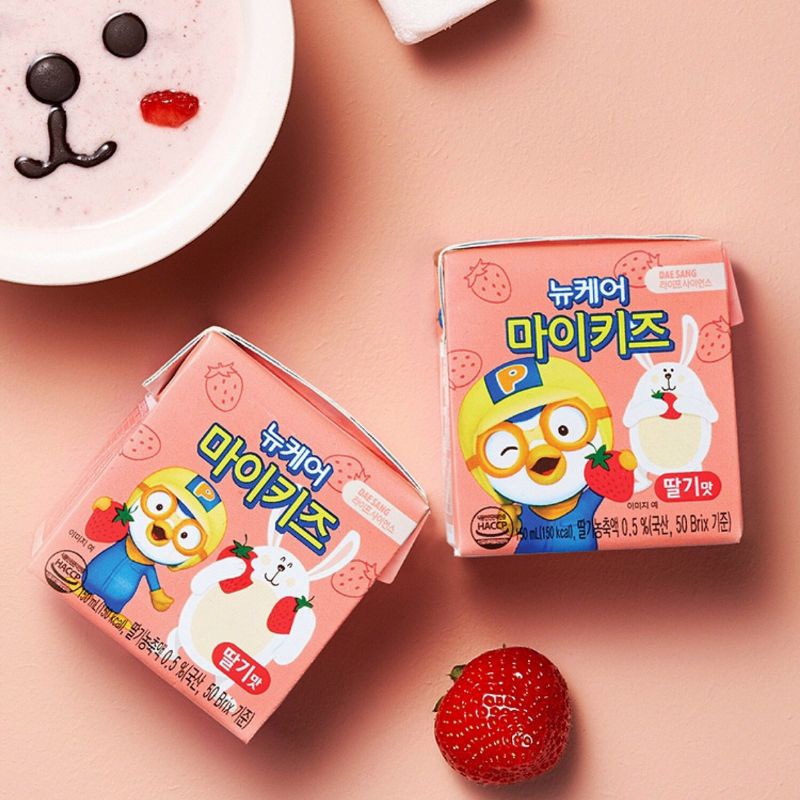 Sữa Tươi  Pororo tăng chiều cao cân nặng Hàn Quốc Hộp 150ml