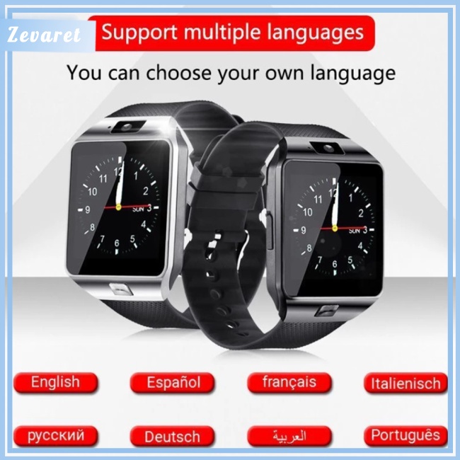 Đồng Hồ Thông Minh Zevaret Dz09 Hỗ Trợ Thẻ Tf Ram 128m+Rm 64m Tương Thích Với Samsung Huawei