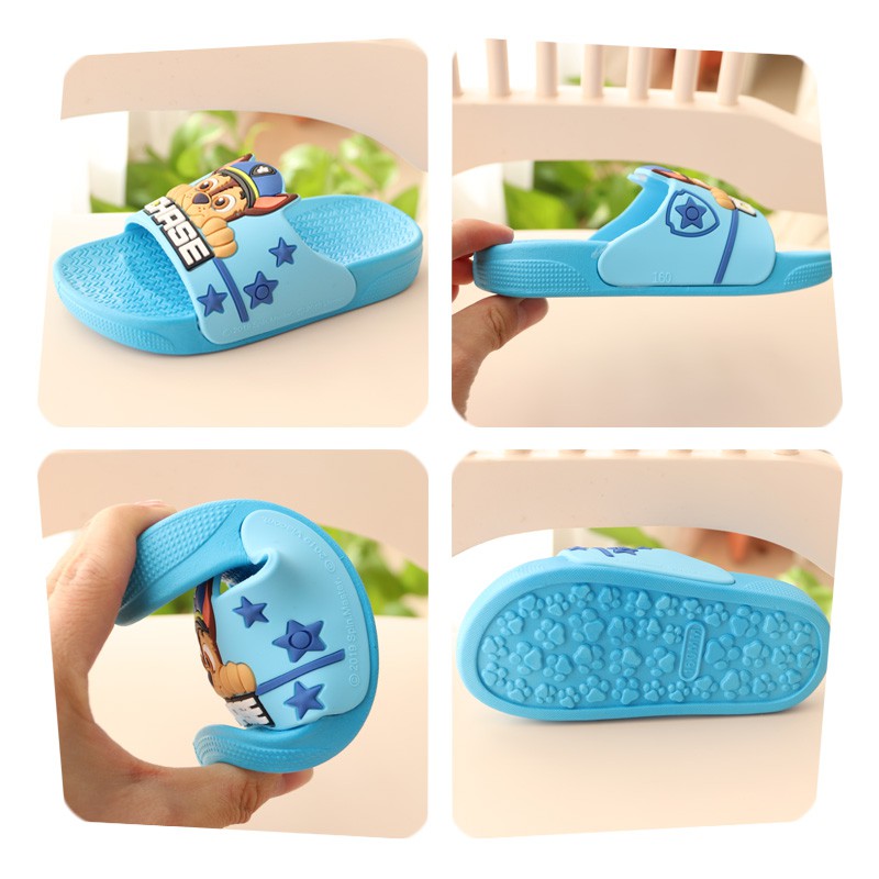 Dép Nhựa Pvc Mềm Chống Trượt Thoáng Khí In Hình Paw Patrol Dành Cho Bé Từ 2-12 Tuổi