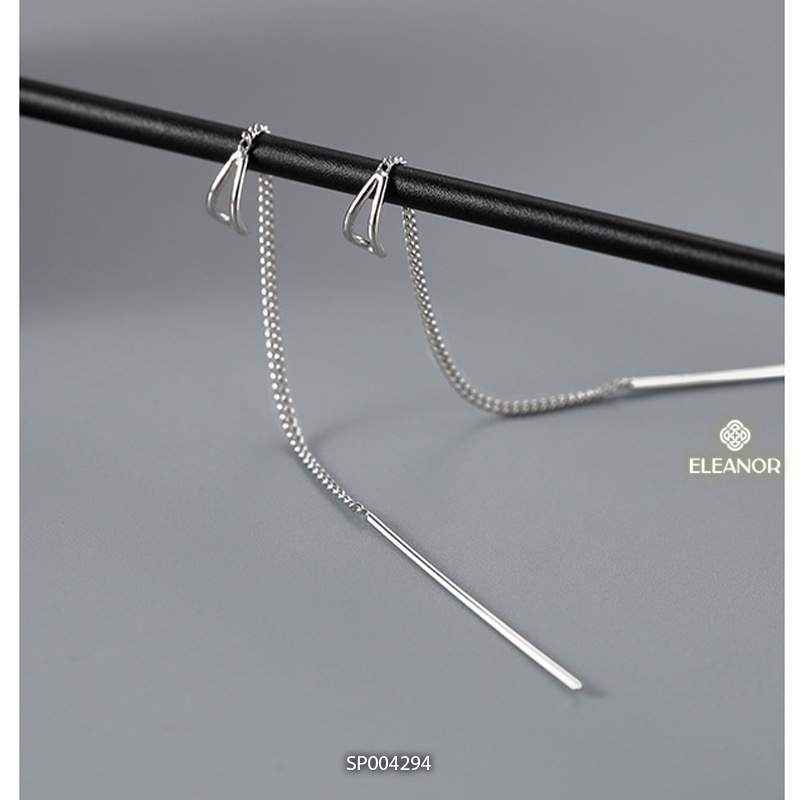 Bông tai nữ dáng dài Eleanor Accessories thiết kế sợi mảnh khuyên tai basic phụ kiện trang sức 4294