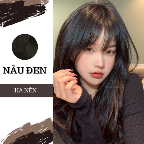 Set hạ nền tóc- NÂU ĐEN