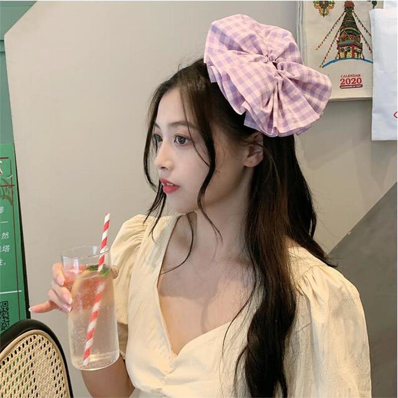 Kẹp tóc nơ lớn 20cm thời trang phong cách cho nữ