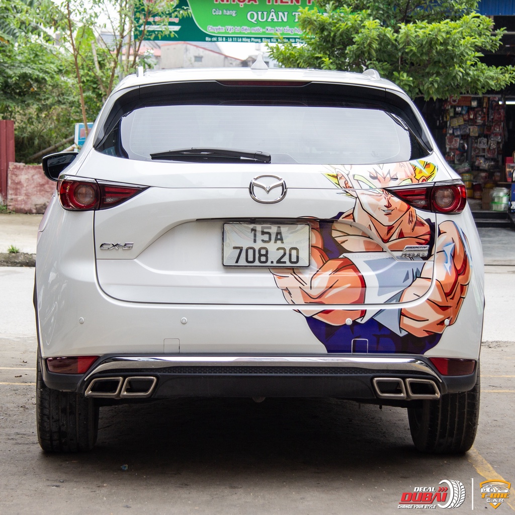 Dragon Ball - Decal Songoku dán Xe Ô Tô