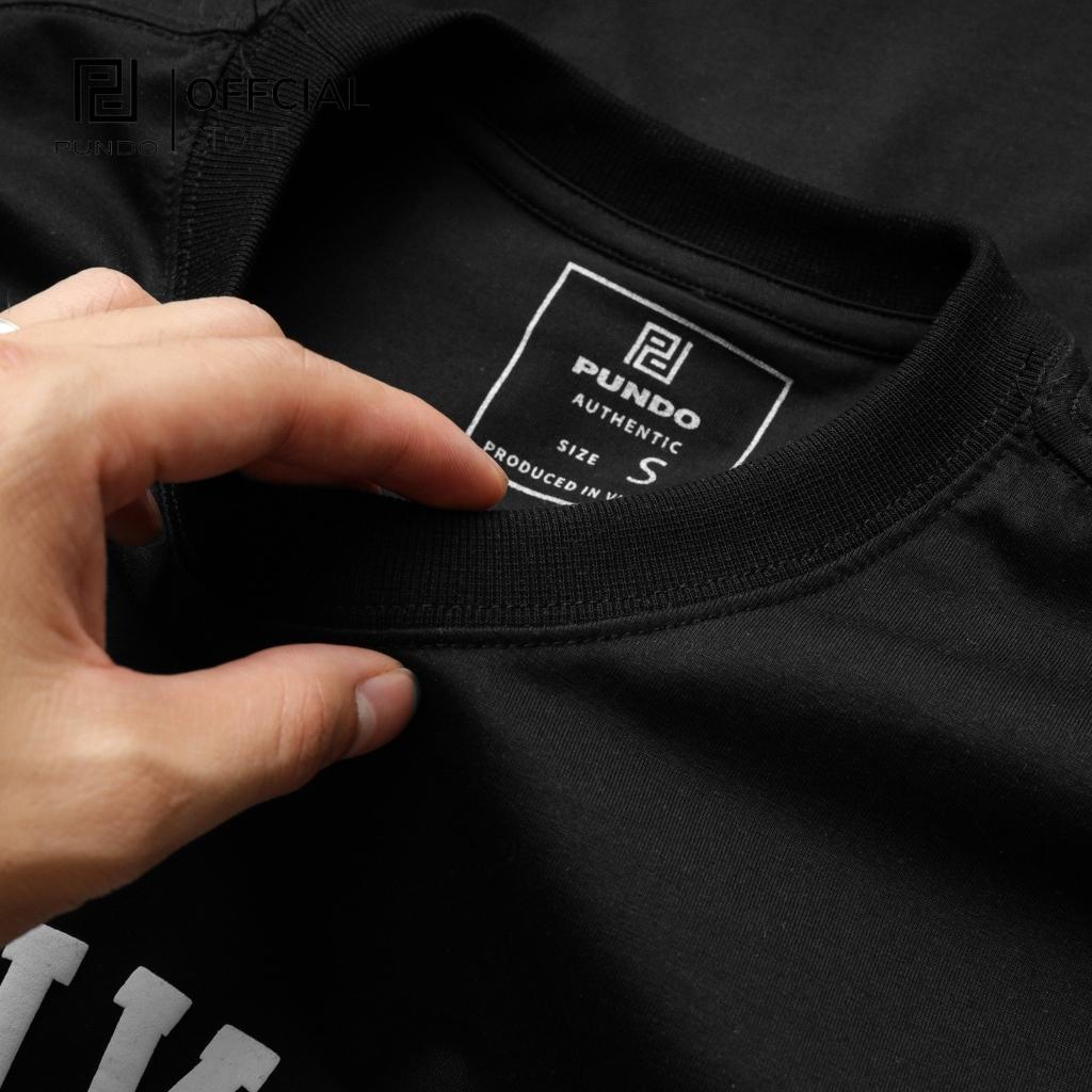 Áo thun nam unisex UNRIVALED tay ngắn form rộng, chất vải cotton thấm hút tốt, mịn PUNDO ATPD063