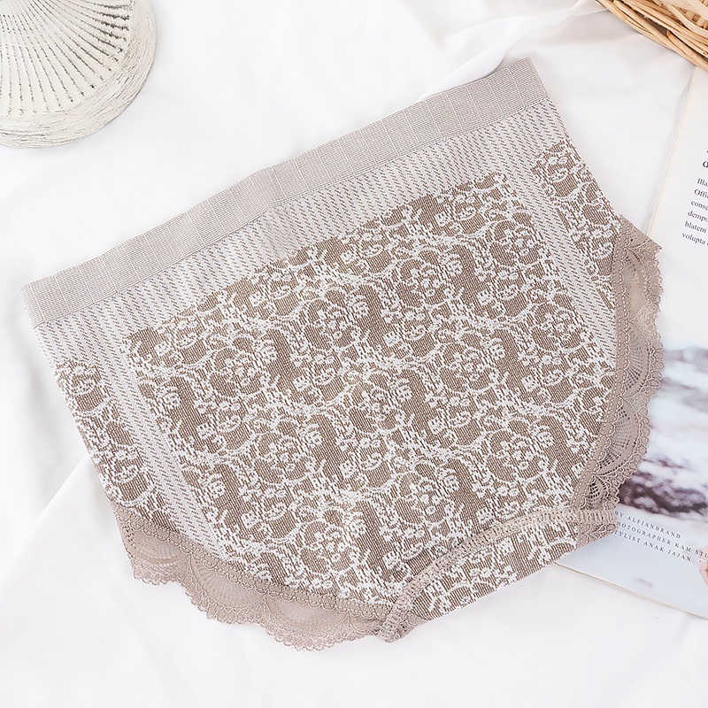 Quần lót ECMLN vải ren lưng cao định hình dáng thời trang dành cho nữ