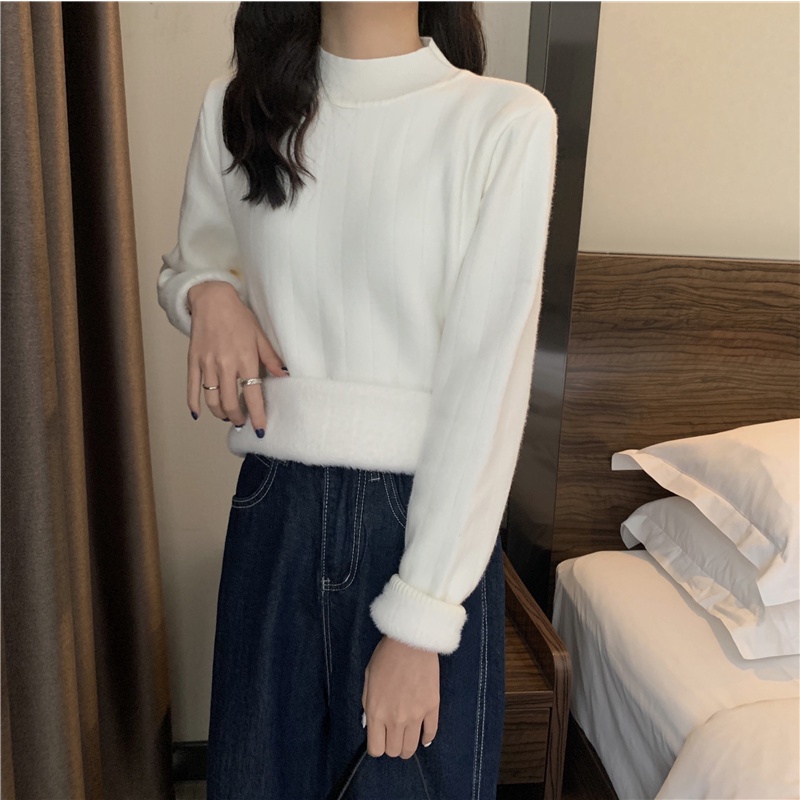 L132 - Áo len nữ cổ lọ LÓT LÔNG SIÊU ẤM xinh hàng Quảng Châu (Kèm ảnh thật) | BigBuy360 - bigbuy360.vn