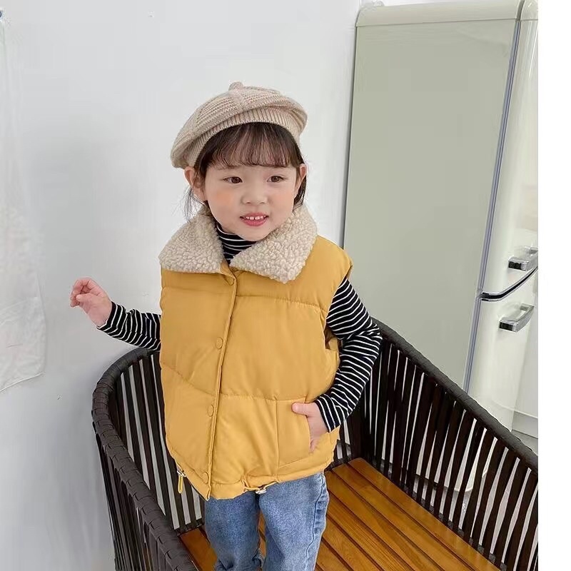 Áo Phao Lót Lông Cho Bé Trai, Gái Siêu Ấm