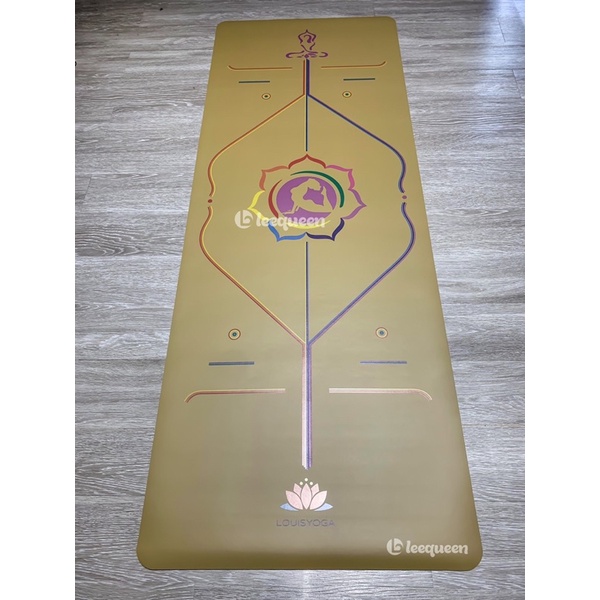 Thảm tập yoga cao su cao cấp QUEEN NỮ HOÀNG  183x68x0.5cm định tuyến - Chất liệu cao su chống thấm, chống trơn, trượt