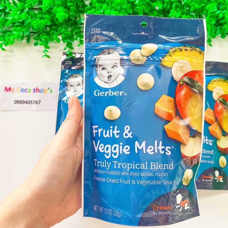 Sữa chua khô Gerber đủ vị