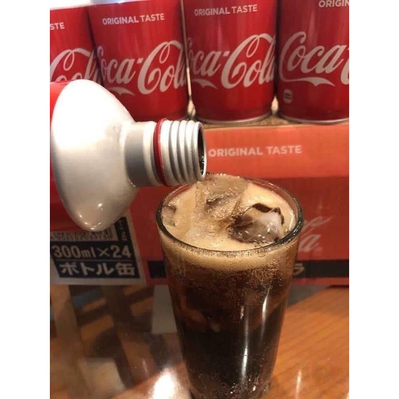 COCA COLA NHẬT LÙN LON NHÔM NẮP VẶN 300ML