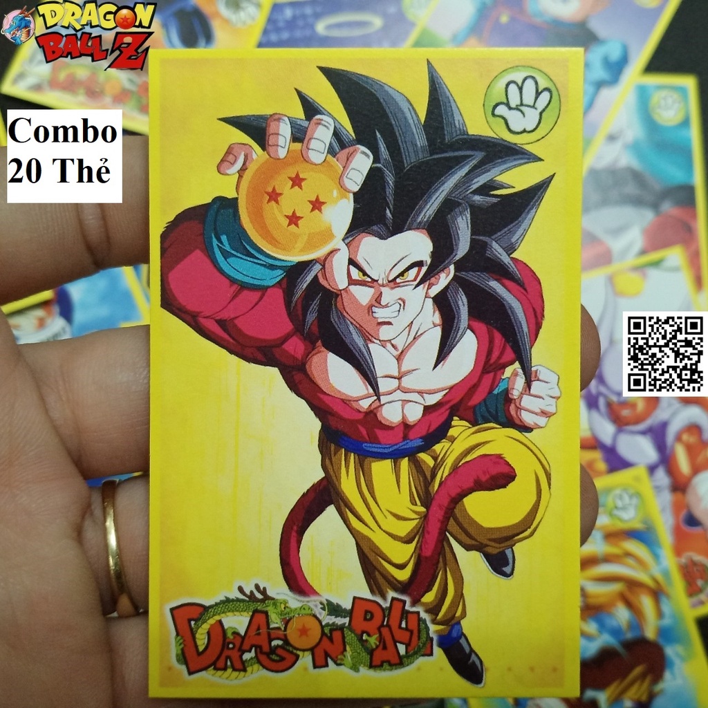Combo 20 Thẻ nhân vật Dragonball 7 viên ngọc rồng kam kết không trùng 1459 d1