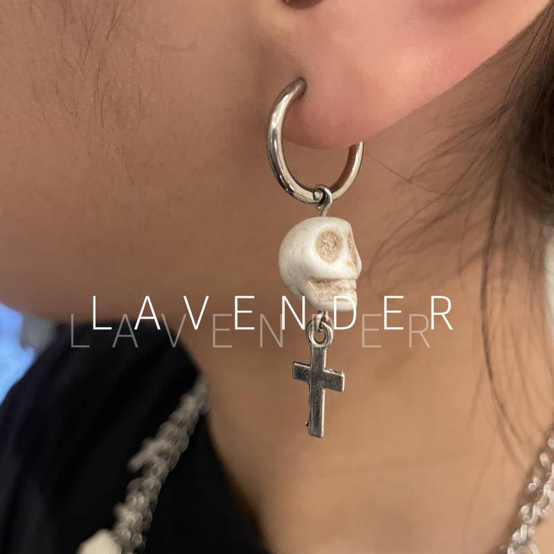 Vòng cổ Hai Lớp Mặt Đầu Lâu Và Thánh Giá Phong Cách Harajuku