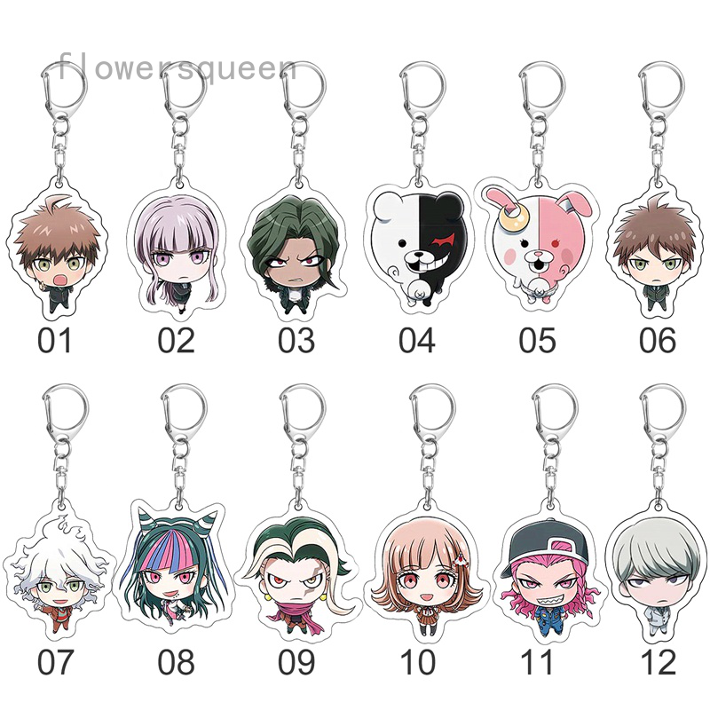 flowersqueen Móc Khóa Danganronpa V3 Chất Lượng Cao Tiện Dụng