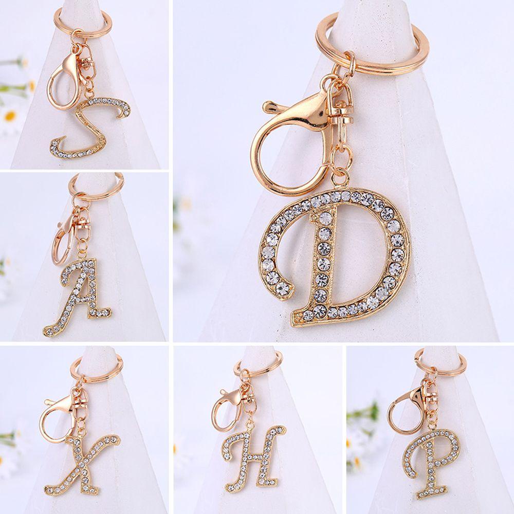 1 Móc Khóa / Túi Xách In Chữ Độc Đáo Dùng Làm Quà Tặng Giáng Sinh Charms|Móc Khóa Hình Chữ Cái Dễ Thương
