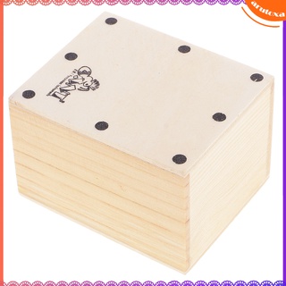 Trống Cajon Cầm Tay Mini Bằng Gỗ 6.5x5.2x4.3cm