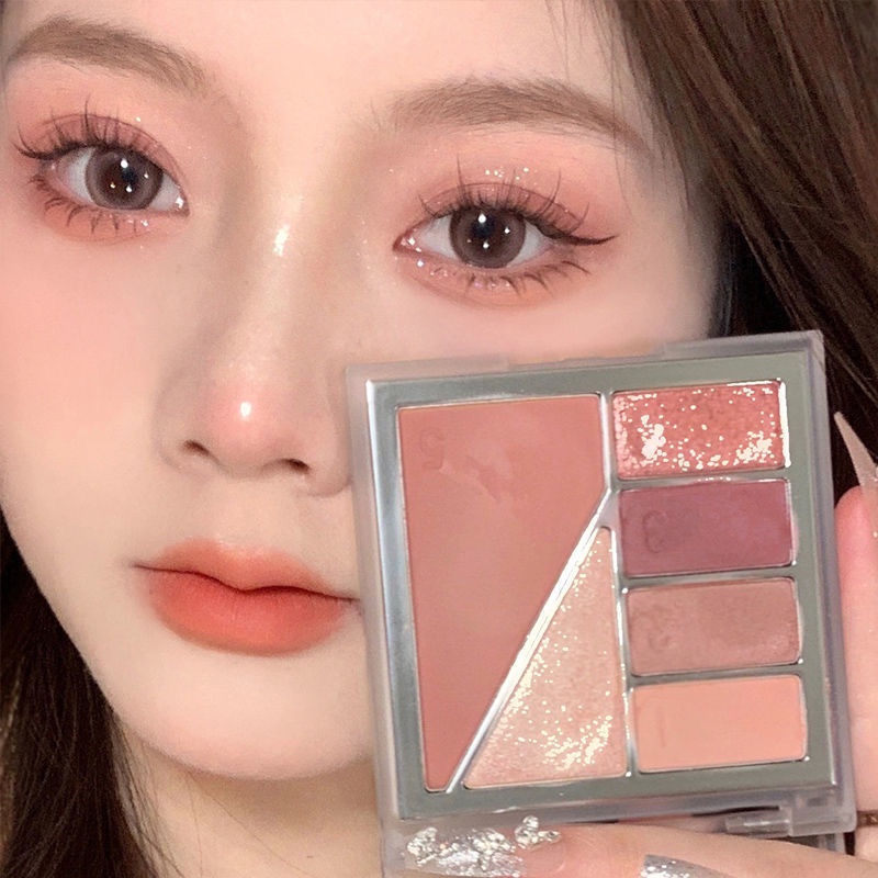 Bảng Phấn Mắt CALLCALL LING 6 Màu Sắc Hiệu Ứng Lì/ Ánh Nhũ Lên Màu Cực Chuẩn