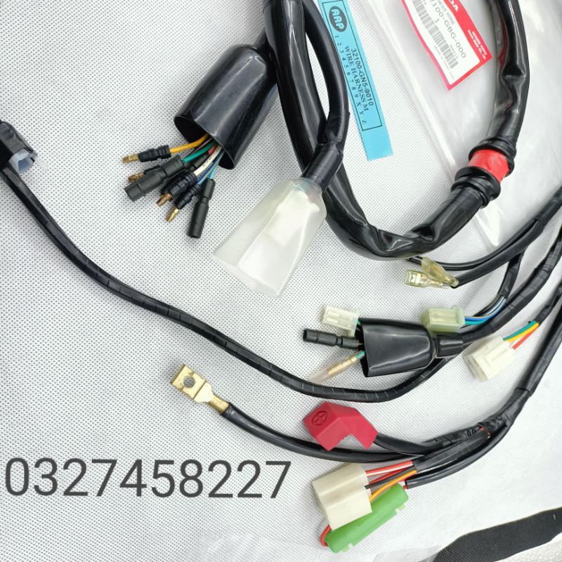 Sợi dây điện sườn chính xe DREAM thái tem xanh zin Honda