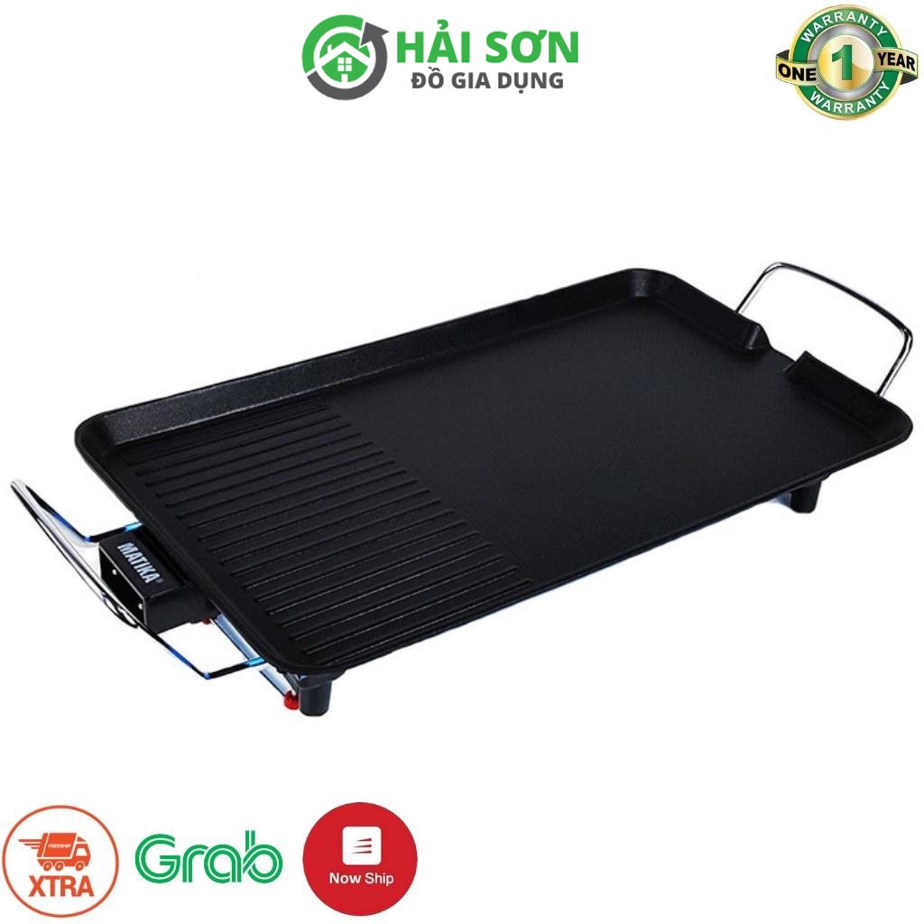 Bếp nướng điện MATIKA  vỉ nướng điện công suất 1500W gọn nhẹ đa chức năng nướng MTK-4928