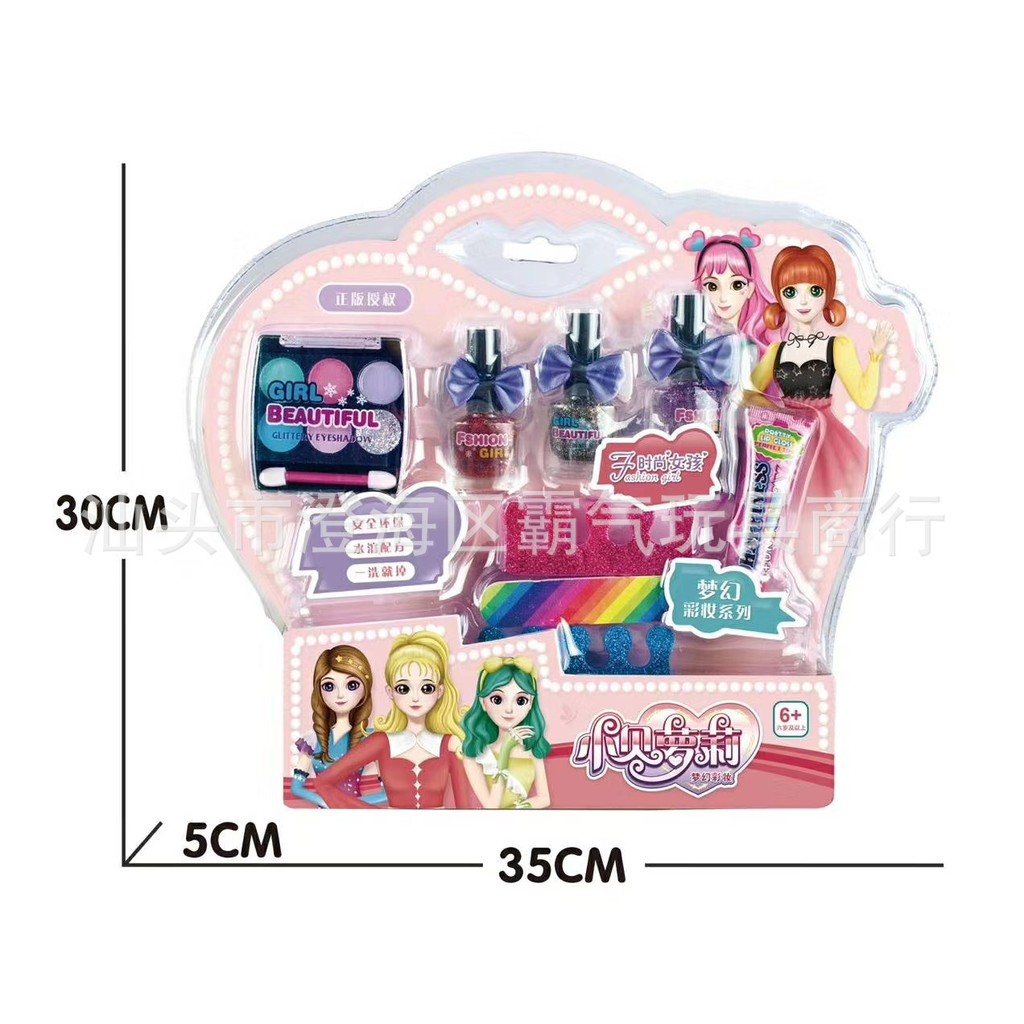 Bộ đồ chơi sơn móng tay-Phụ kiện làm móng nails cho bé gái-Giúp bé rèn sự khéo léo của tay và tăng trí tưởng tượng