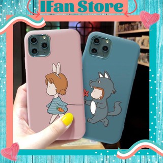 Ốp Lưng iPhone Ốp Đôi Dẻo Chống Sốc Cặp Đôi Thỏ Cáo iPhone 6 6s 6plus 6splus x xs xsmax 11 11 promax 12 pro max