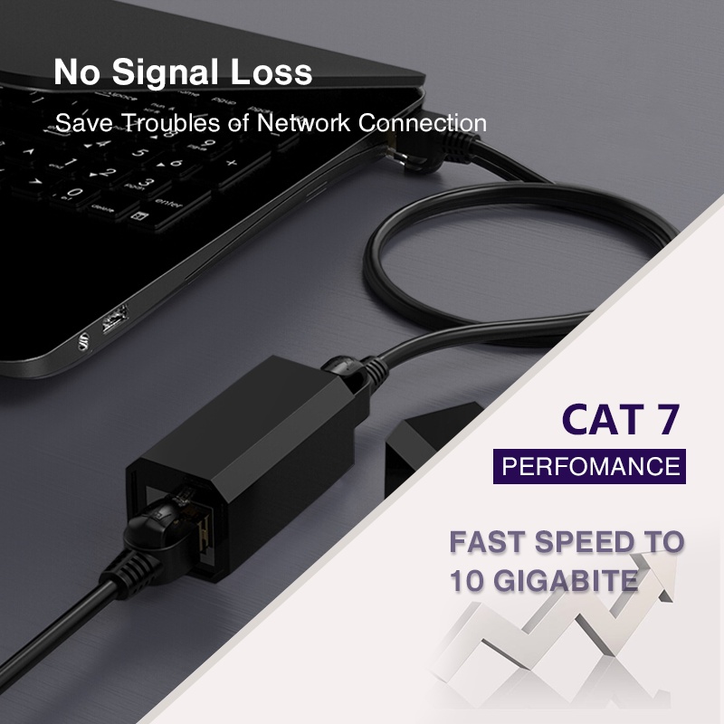 Keystone Jack RJ45 Coupler Bộ kết nối Ethernet Nội tuyến Phích cắm cho Bộ điều hợp mở rộng chống sét Cat5e Cat6 Cat7