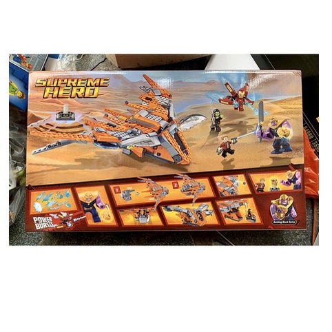 Xếp hình marvel nonlego 76107 10839 Vệ binh ngân hà đại chiến Thanos