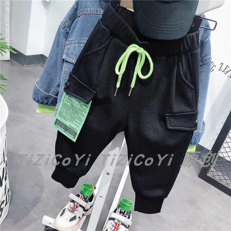 Quần bé trai, kiểu dáng hiphop, chất liệu Cotton, thấm hút mồ hôi cực tốt - Richkid123