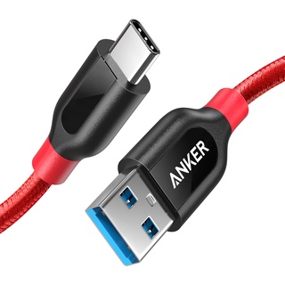 Cáp Anker Type C Dài 0,9M PowerLine+ 3.0 A8168 (Đỏ)