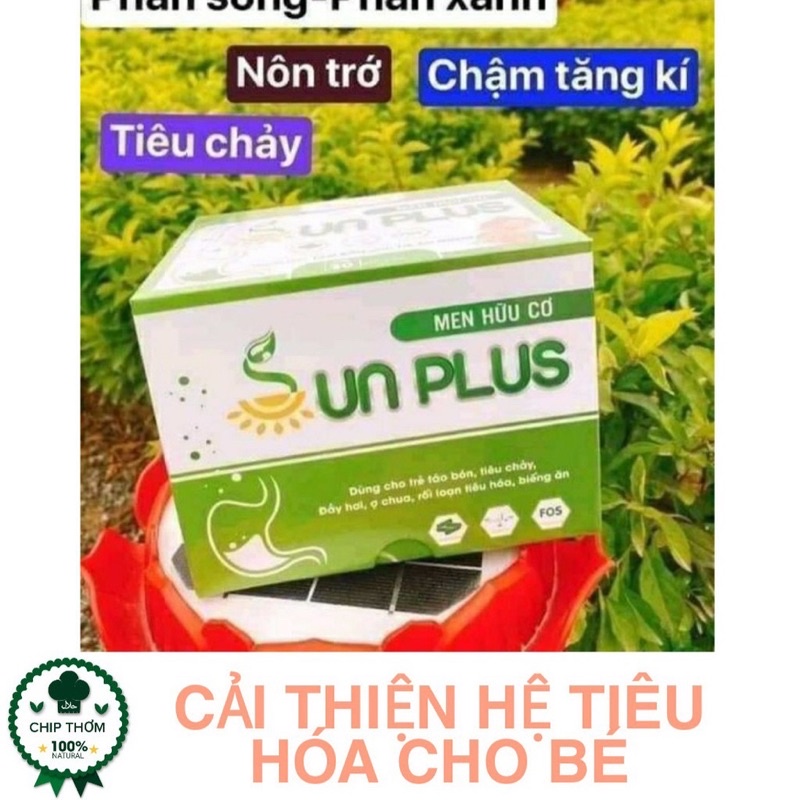 Men vi sinh cho be Sunplus + sữa non sun plus, men hữu cơ giúp bé tăng cân, hệ tiêu hóa tốt, tăng đề kháng cho bé