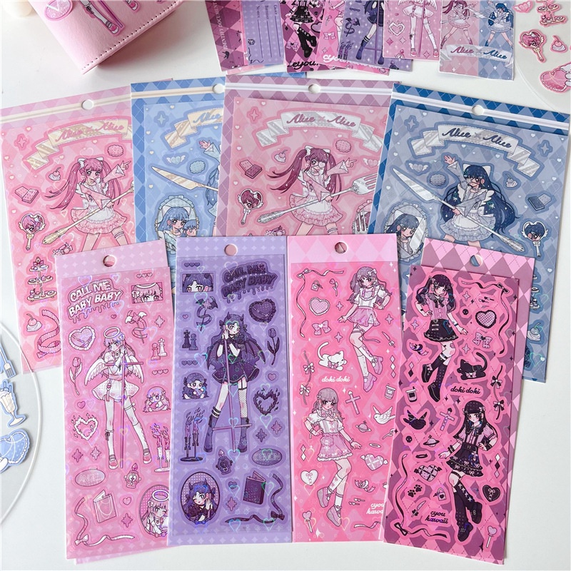 Miếng Dán Hình Cô Gái Song Tử