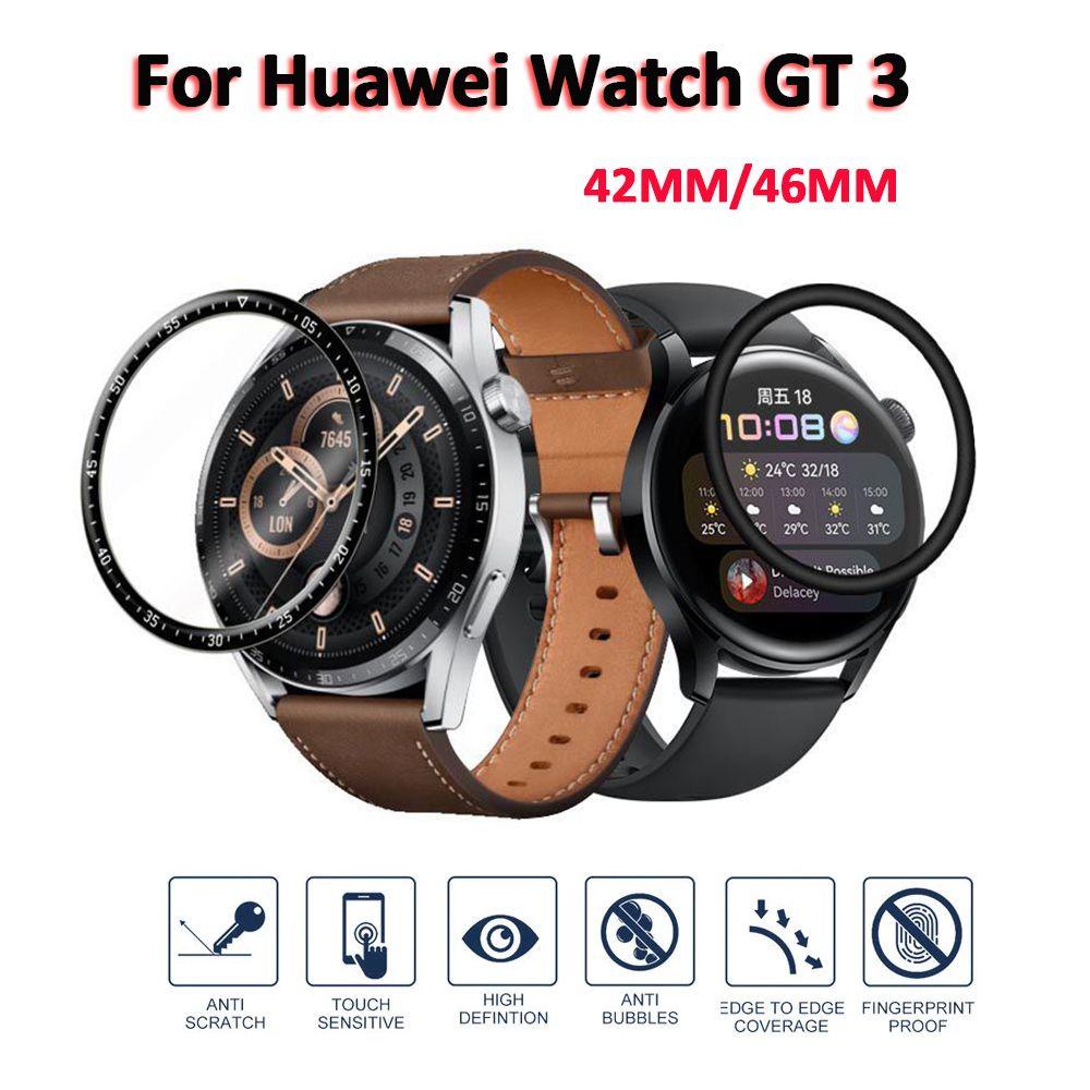 MYRONGVN 2 Miếng Dán Viền Cong 3D Bảo Vệ Cho Đồng Hồ Huawei Watch GT 3